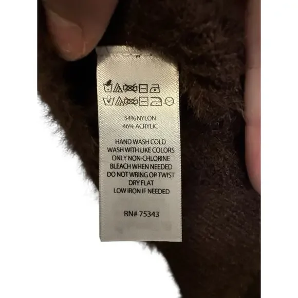 Jessica Simpson Brown Sleeveless Turtleneck Sweater Vest | Women’s M - Picture 5 of 6